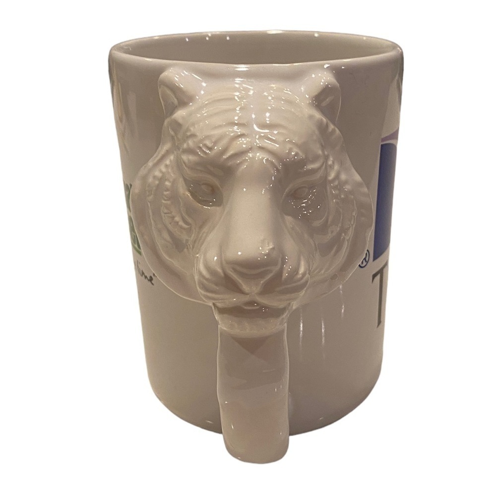 Vintage Animal Planet Coffee Mug Cup Made in USA 3D Lion Head TCI Cablevision